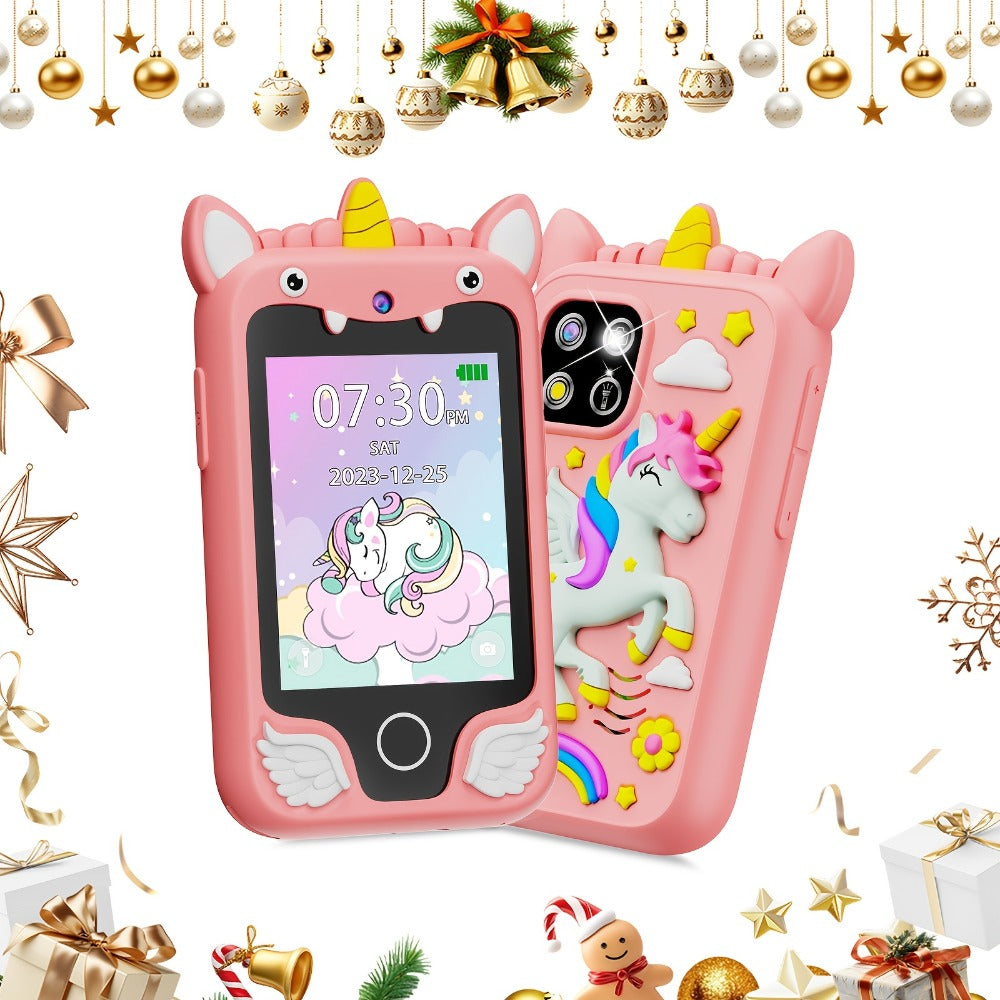 Explorer Toy Phone in Pink, Purple or Green with Dual Cameras, Touchscreen Interface and 8GB Label