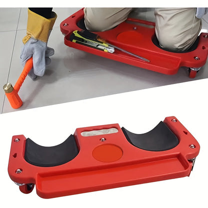 Rolling Knee Pad Platform with Wheels – ABS Cushioned Kneeling Pad, Built-In Tool Tray, Multi-Function Roller for Car Repairs, Flooring