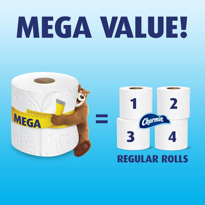 Charmin Ultra Toilet Paper Mega Roll - 2-Ply 200 Sheets per Roll, & Strong Bath Tissue, Available in Mega