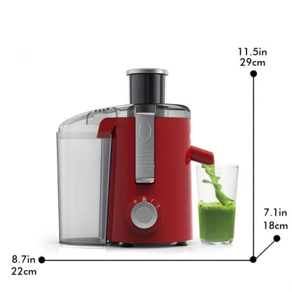 Centrifugal Juicer Wide Feed Chute - 2-Speed Juice Extractor for Fruits & Vegetables, Fast Juicing Machine