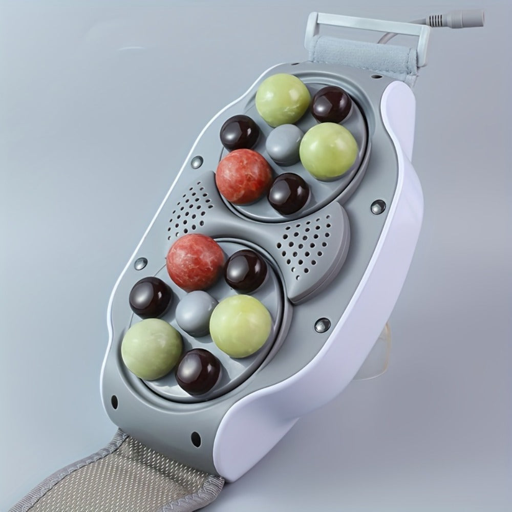 Electric Abdominal Massager with Heat - Rechargeable Portable Stomach Massager with 3 Massage Modes & Heating for Home or Salon Spa Use