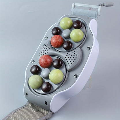 Electric Abdominal Massager with Heat - Rechargeable Portable Stomach Massager with 3 Massage Modes & Heating for Home or Salon Spa Use