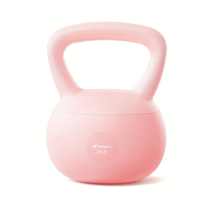 Soft Kettlebell Sand-Filled with Non-Slip Wide Grip Handle & Cushioned Base – Premium Mineral Sand Kettle Bell for Safe Strength Training