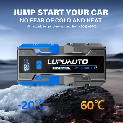 12V Jump Starter Kit with LP-K23 5000A-Labeled or 011B Model, Digital Display, LED Light, USB Outputs and Case