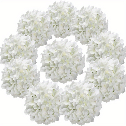 Artificial Hydrangea Flowers with Stems 60 Pack – Fake Hydrangea Flower Heads for Wedding Centerpieces, Bouquets, DIY Home Decor