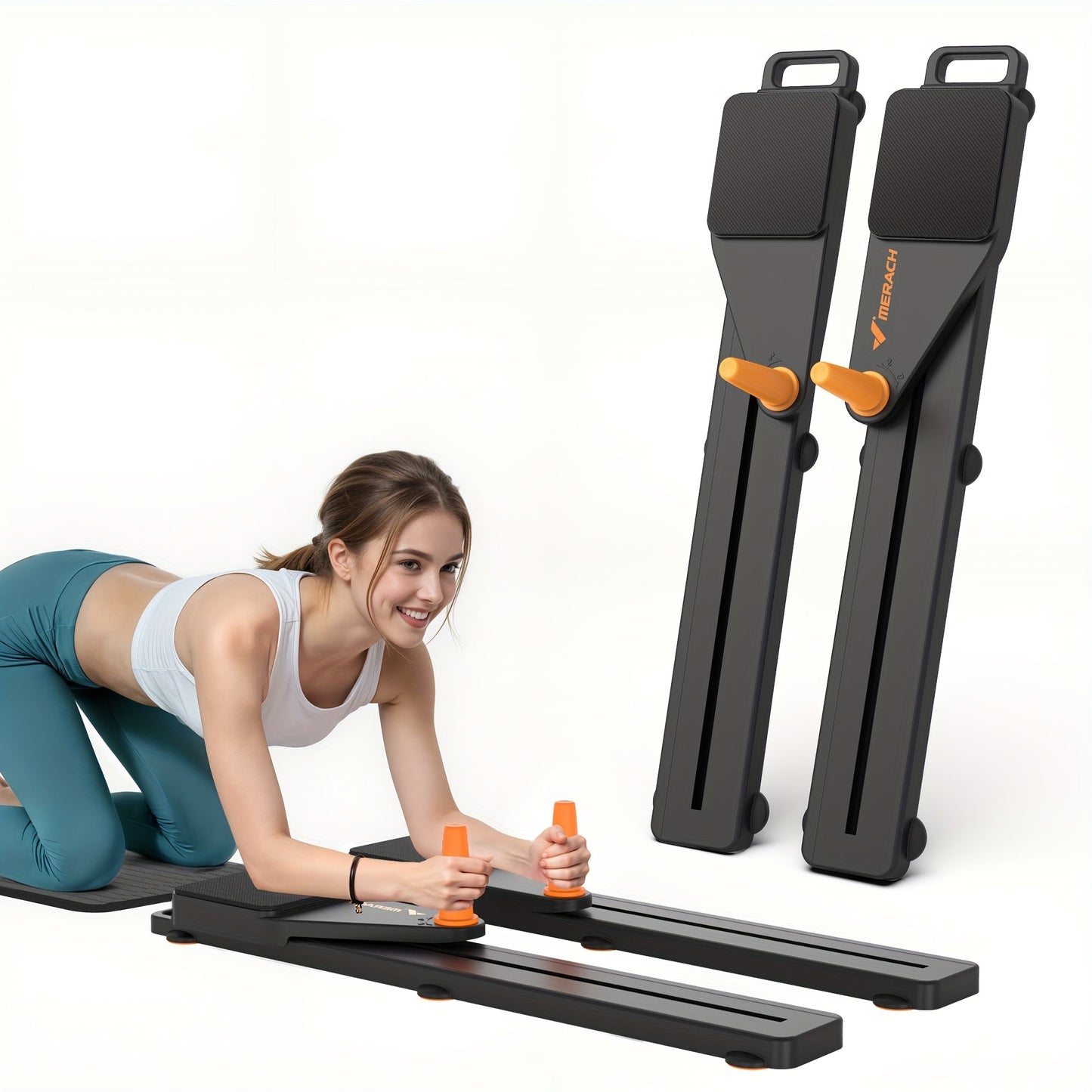 Multifunctional Ab Trainer Pilates Board – Detachable Anti-Slip Quiet Design, Portable Pilates Reformer for Core Workouts & Home Fitness