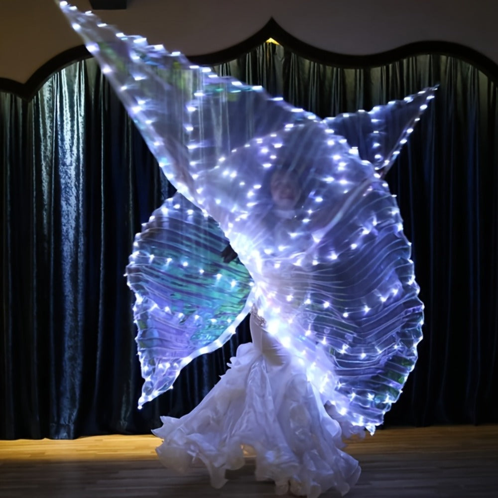 LED Feather Dance Costume Glowing Luminous with the Listed Color, Size or Set Options for Everyday Use