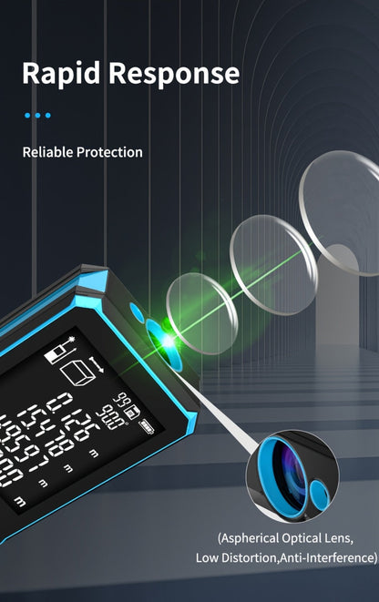 Laser Distance Meter Green Beam Digital Rangefinder 50M 70M 100M 120M Laser Tape Measure for Entryways, Bedrooms and Living Spaces