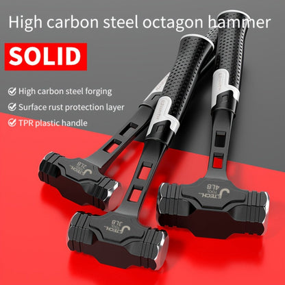 Octagonal Hammer High Carbon Steel Sledge Hammer with Grip Handle for Entryways, Bedrooms and Living Spaces