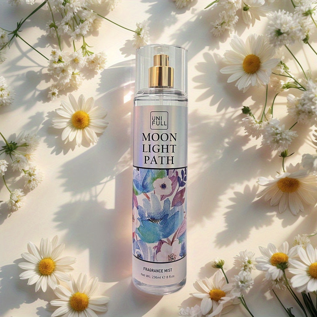 Body Mist Perfume Spray 8oz – 12 Scents Floral Hair & Body Fragrance for Women, Rose, Cherry Blossom, Beach, Long-Lasting Light Scent