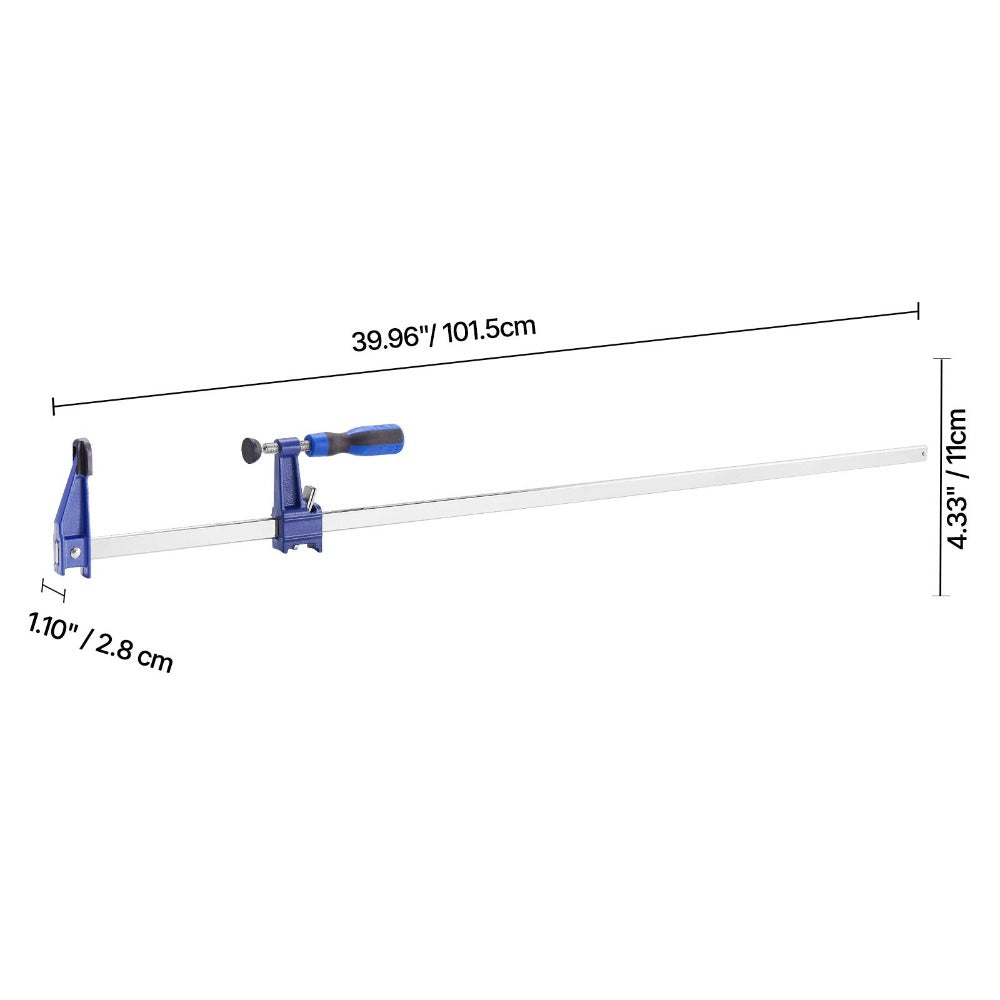Bar Clamps for Woodworking F Clamp Set, 24" & 36" Cast Iron Jaw, Load, Lockable Slide Bar, 2 or 4-Pack for Furniture Assembly
