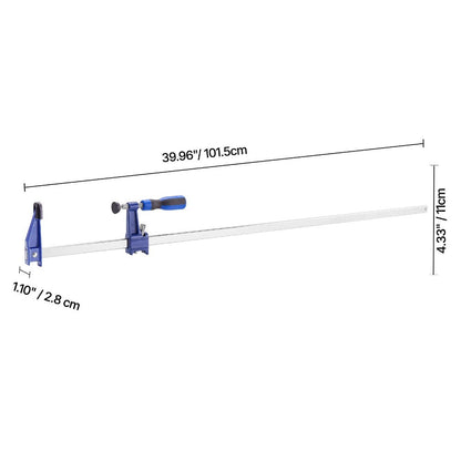 Bar Clamps for Woodworking F Clamp Set, 24" & 36" Cast Iron Jaw, Load, Lockable Slide Bar, 2 or 4-Pack for Furniture Assembly