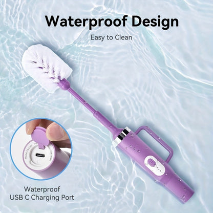 Electric Cup Scrubber Bottle Brush Cleaner, 2-Speed IPX6, Type-C Rechargeable, Deep Cleans 40oz Mugs