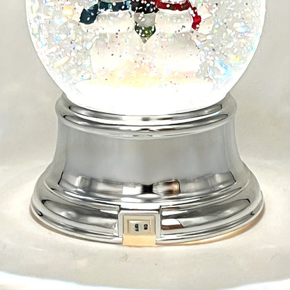 Snowman Water Globe Candle Holder Pedestal Compatible with Bath & Body Works 3-Wick Candles – Winter Christmas Centerpiece Table Decor
