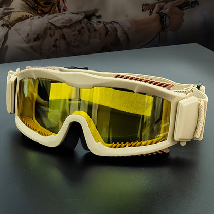 Polarized Off-Road Goggles Windproof – Wide Field of View, Anti-Fog, Durable Sports Glasses for Desert Snow Sand Outdoor Motorcycle Cycling