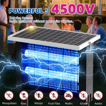 Solar Bug Zapper Outdoor Rechargeable | Patio Garden Backyard Camping
