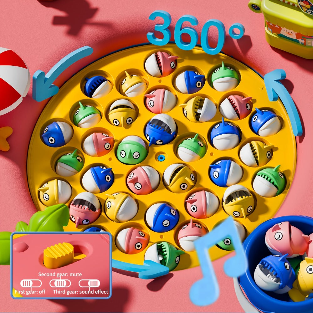 Magnetic Fishing Game for Kids 66 Pieces, Ocean Fishing Toy Set with Rods for Toddlers Ages 3 4 5 6
