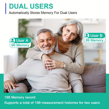 Blood Pressure Monitor for Upper Arm, 4.5-Inch Backlit Display with Voice, 2 x 99 Memory and Large Cuff