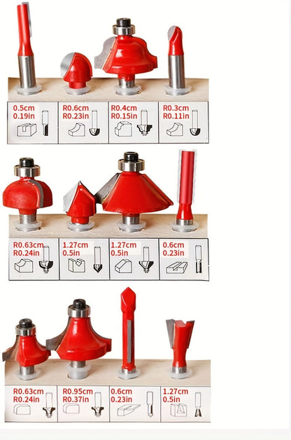 Wood Router Carving Machine Electric Trimmer, Wood Slotting, Drilling & Engraving Tool with Optional 15pc Milling Cutter Set
