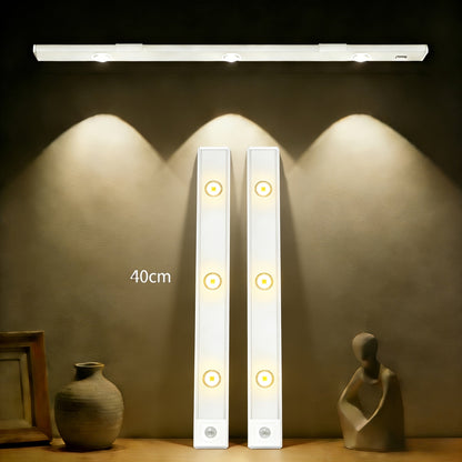 Motion Sensor LED Cabinet Light USB Rechargeable Dimmable Night Light Gesture Control 3 Modes Wireless Under Cabinet Lighting for Kitchen