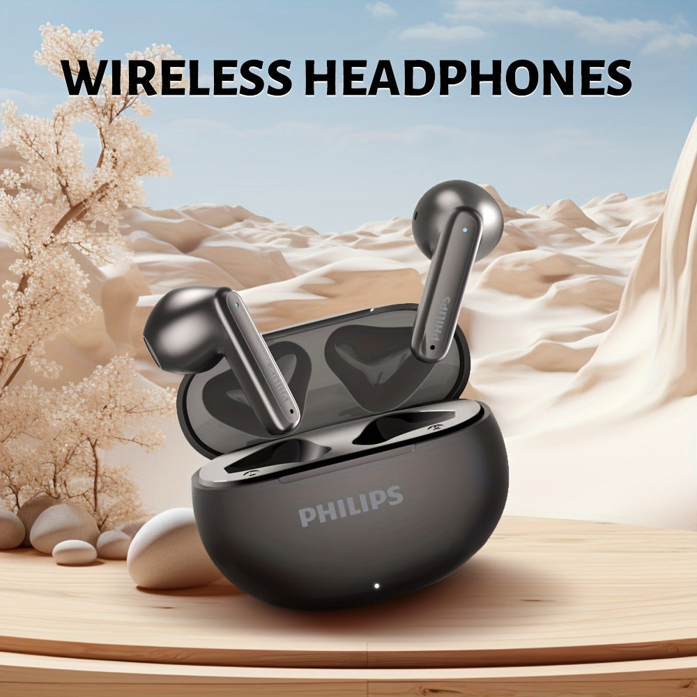 Bluetooth 5.4 Semi-Open Earbuds True Wireless TWS Charging Case Noise Cancelling Mic 20H Playtime for an Everyday Personal Care Routine