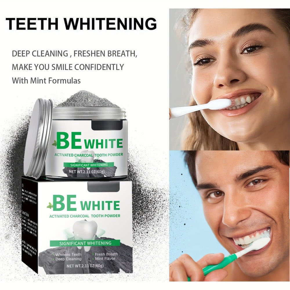 Bamboo Charcoal Tooth Powder 30g Whitening Teeth Powder with Mint Extract Stain Removal Fresh for an Everyday Personal Care Routine
