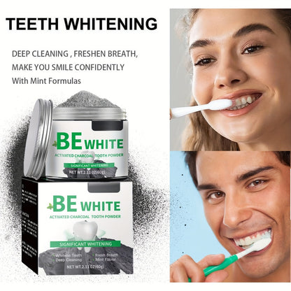 Bamboo Charcoal Tooth Powder 30g Whitening Teeth Powder with Mint Extract Stain Removal Fresh for an Everyday Personal Care Routine