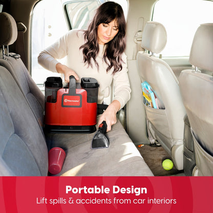 Portable Carpet Spot Cleaner Machine 17KPa Upholstery Stain Remover with Versatile Tools for Entryways, Bedrooms and Living Spaces