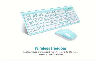 2.4G Wireless Keyboard and Mouse Combo Ultra-Thin Slim Full Size with Numpad Silent Keys Plug for an Everyday Personal Care Routine