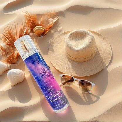 Body Mist Perfume Spray 8oz – 12 Scents Floral Hair & Body Fragrance for Women, Rose, Cherry Blossom, Beach, Long-Lasting Light Scent