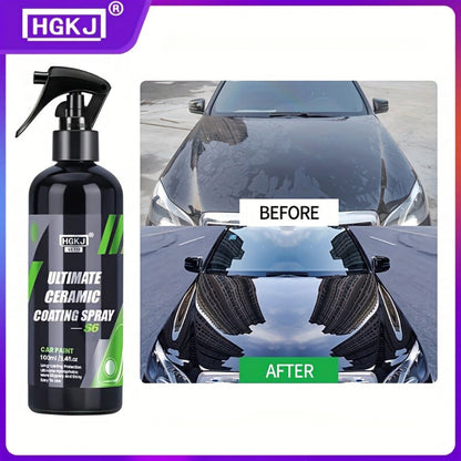 Car Ceramic Coating Spray by HGKJ with 100ml and 300ml Bottle Options for Exterior Paint Application