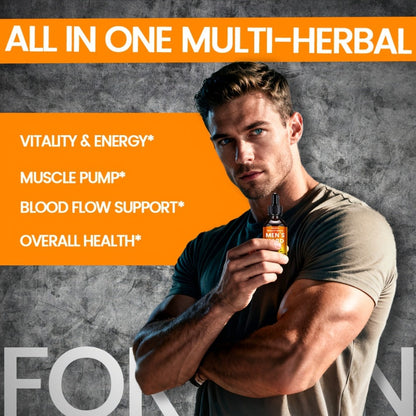 Shilajit and Maca Men's Health Supplement Liquid Drops in One Labeled 2.03 fl oz Dropper Bottle