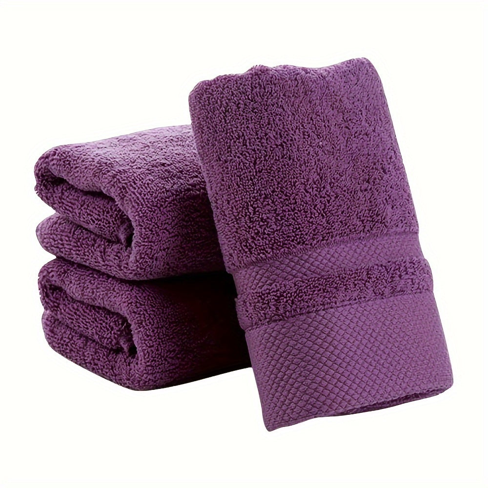 100% Cotton Bath Towel 500GSM Ultra Absorbent Soft Quick Dry Thick Hand Towel for Bathroom Gym Machine Washable Khaki Purple Blue Gray Green