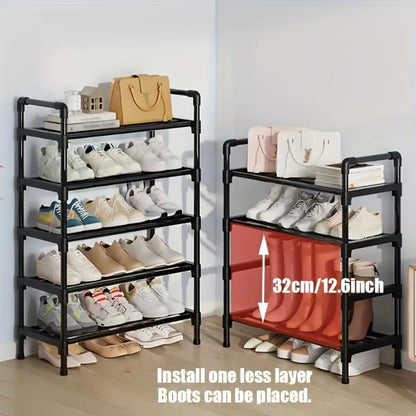 Shoe Rack Multi-Layer Space Saving – 3 to 8 Tier Shoe Storage Stand Organizer for Entryway Bedroom Closet Corridor
