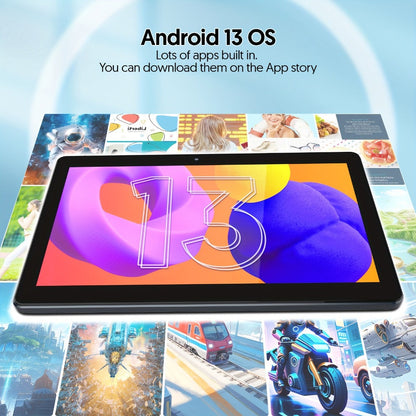 Android Tablet 10-Inch 2-in-1 with 1280x800 IPS Display, 64GB Internal Storage and Keyboard Bundle Options