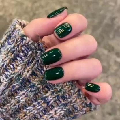 Gel Nail Polish Set with XEIJAYI Label, 6 Nude Pink Green and Glitter Colors, Shades 25 to 32