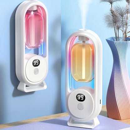 Aromatherapy Diffuser with Essential Oils Included, 4.06oz Cute Portable Aroma Diffuser with LED Light for Office