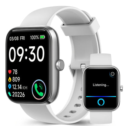Smartwatch with Alexa Built-in FAWEIO 1.95" Large Display, Wireless Calling, 100+ Sport Modes, Pedometer Heart Rate Sleep Blood