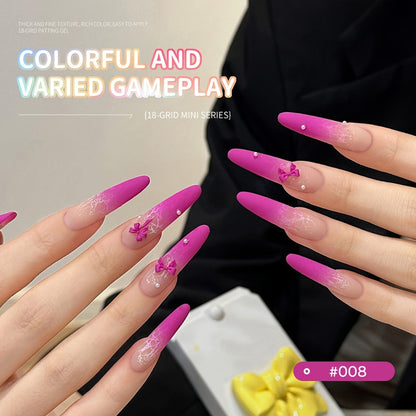 Gel Nail Polish Set with MORDDA Label, 18 Cloud Souffle Patting Colors in Autumn Winter Palette