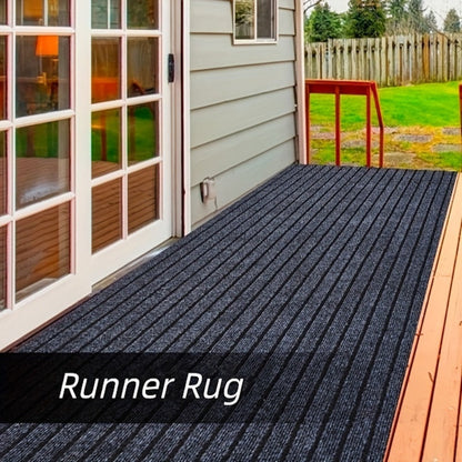 Runner Carpet with Rubber Backing - 1800G/sqm Indoor Outdoor Rug, Hallway, Entryway, Laundry Room & Balcony Runner Mat