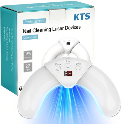 Nail Fungus Laser Treatment Device FDA Cleared - Blue Light 470nm & Infrared 910nm, 3/5/10 Min Timer