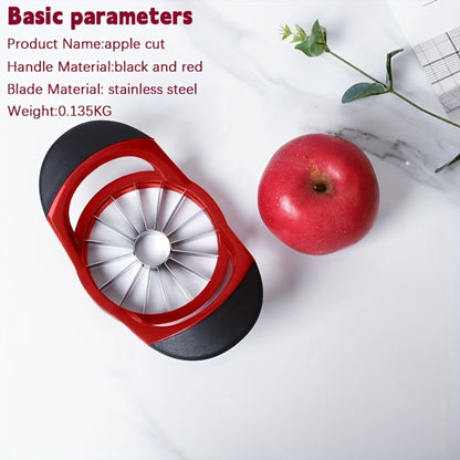 Apple Cutter Slicer 12-Blade Large Ultra-Sharp Stainless Steel, One-Press Core Remover Divides into 12 Pieces
