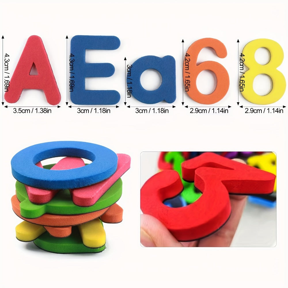 Magnetic Letters and Numbers for Kids 79-Piece Colorful Alphabet Fridge Magnets with the Listed Color, Size or Set Options for Everyday Use