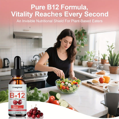 Sublingual Vitamin B12 Liquid Drops 5000mcg Methylcobalamin for Bath Time, Home Spa and Personal Care