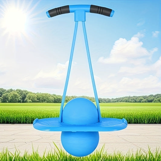 Bounce Ball with Handle for Kids & Adults – High-Elasticity Hopper Ball, Durable Wear-Resistant Jumping Ball for Fitness & Outdoor Fun