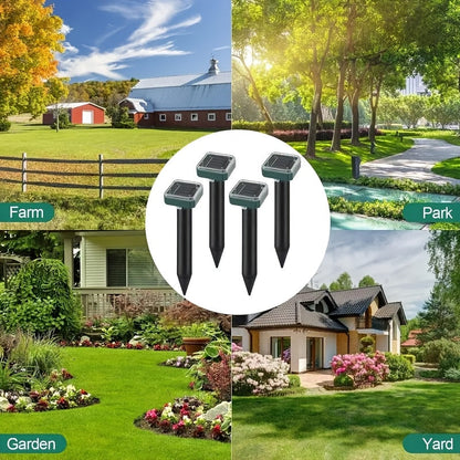 Outdoor Solar Lights for Yard, Solar Outdoor Lights for Garden, LED Landscape Path Lights IP44, Solar Lawn Projection Lights for Yard