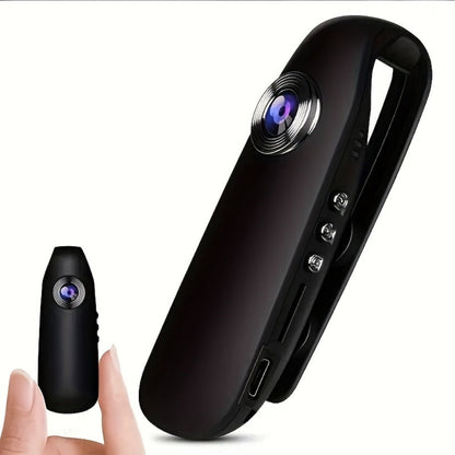 1080P Clip-On Body Camera with 130-Degree Wide-Angle Marking, Photo, Video and Cyclic Recording Controls