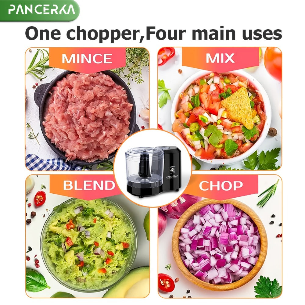 Electric Vegetable Chopper Food Processor - Mini Electric Food Chopper Blender for Kitchen, Baby Food Maker