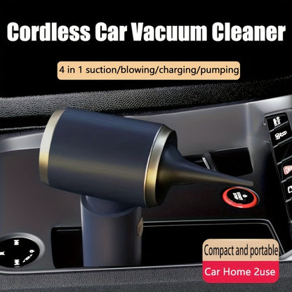 2-in-1 Handheld Vacuum Blower USB Rechargeable Cordless Mini Vacuum Cleaner Blow Suction Mode for Entryways, Bedrooms and Living Spaces