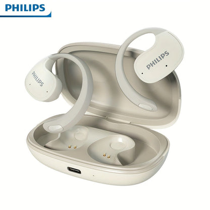 True Wireless Earbuds Philips TAT2708 Open-Earhook Set with Call Noise Reduction, Touch Controls and USB-C Case